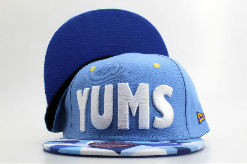 Yums Blue Snapback Hat QH 0701